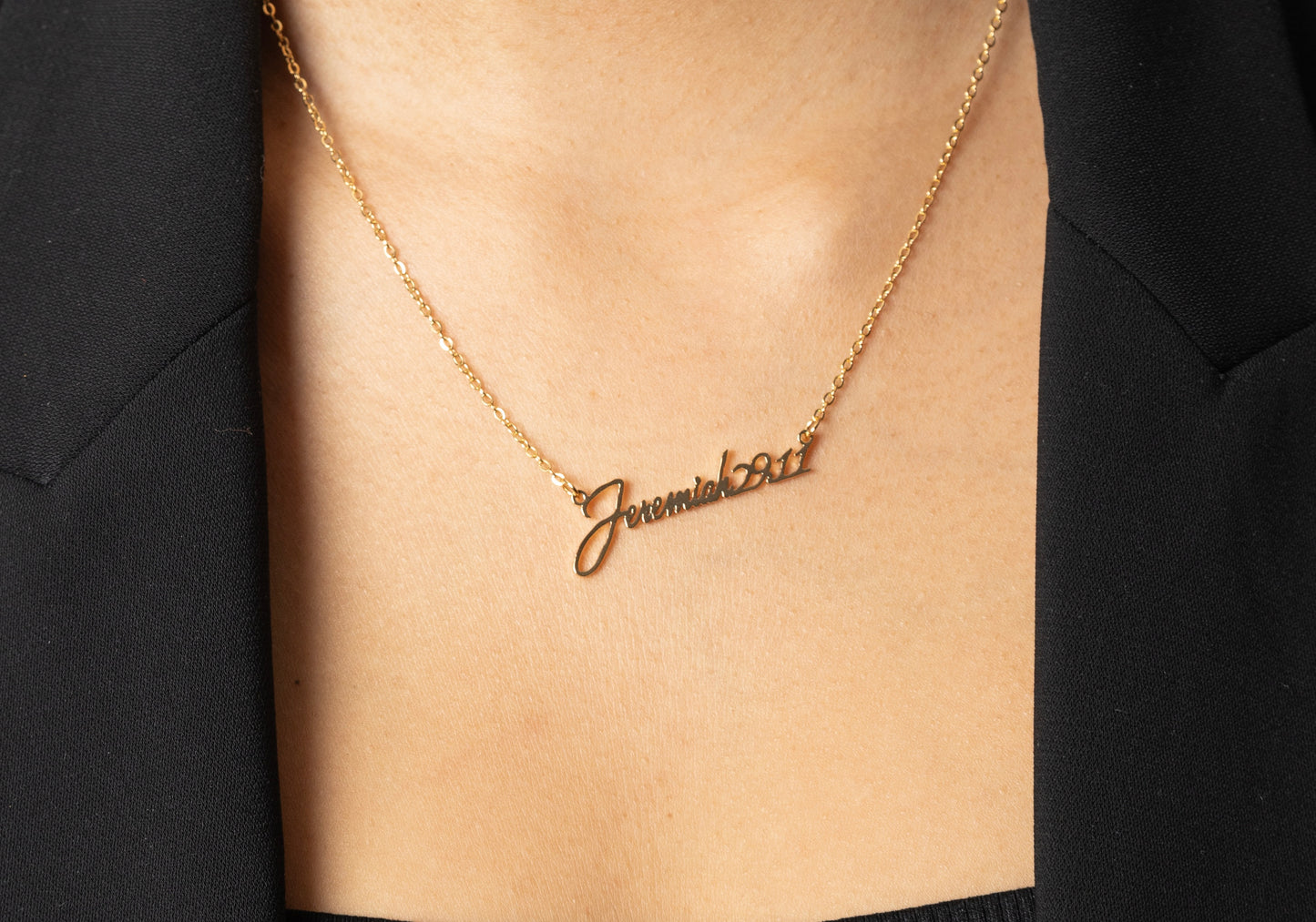 Collier verset biblique personnalisé