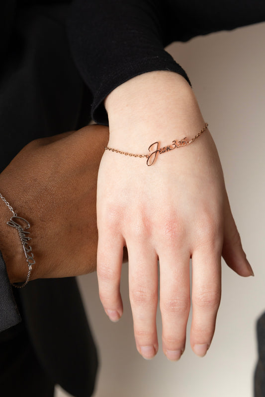 Bracelet verset biblique personnalisé