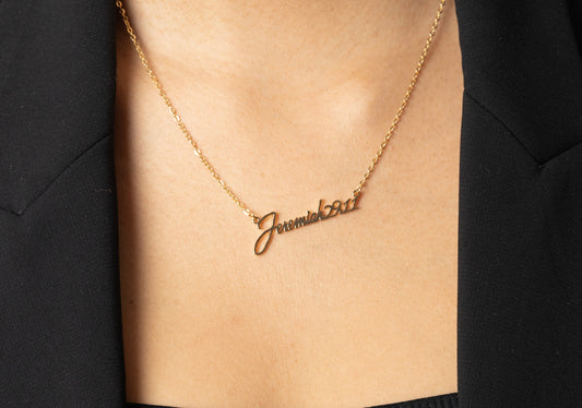 Collier verset biblique personnalisé
