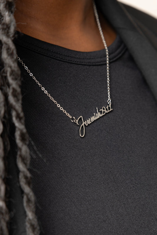 Collier verset biblique "Jérémie 29:11"